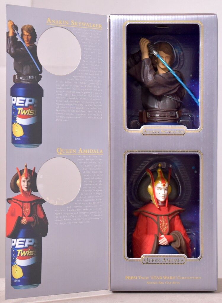 PEPSI NO.5 SOUND BIG CAP SETS ANAKIN SKYWALKER QUEEN AMIDALA