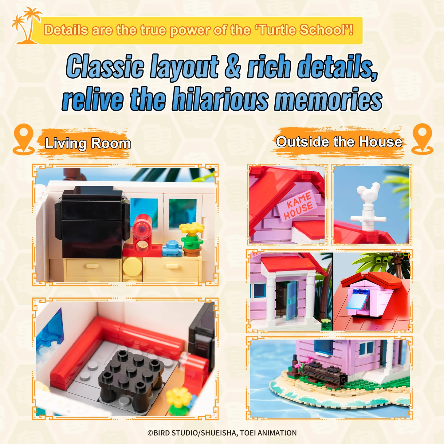 Pantasy x Dragon Ball Kame House 87002 Building Set